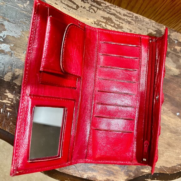 Art de Piel Red Leather Wallet - Picture 2 of 4